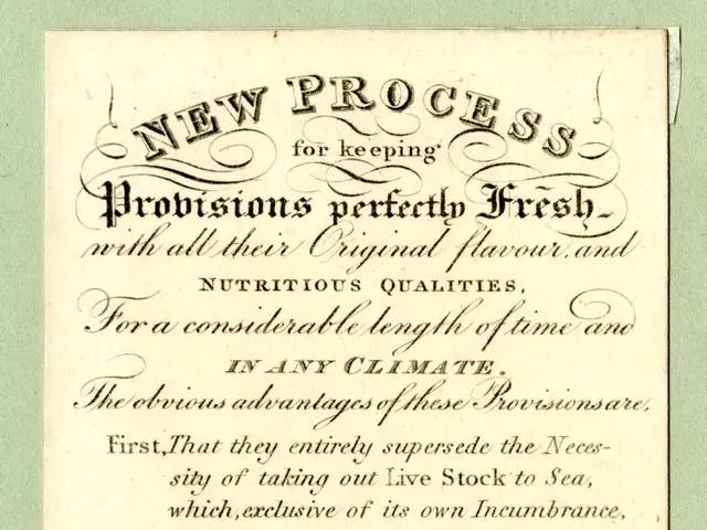 The image shows a paper with text written on it and a stamp on the left side. The text reads "New...