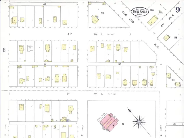 The image shows a map of the proposed site plan for a proposed development in the city of San...