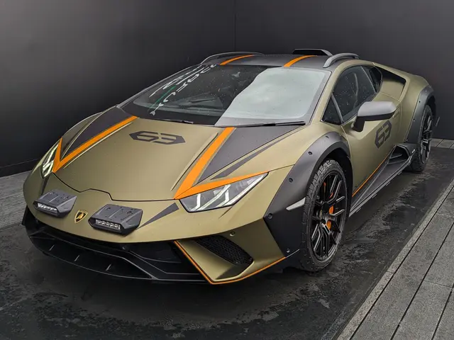 The image shows a Lamborghini Huracan LP 610-4 Performante by Mansory, with its sleek and...