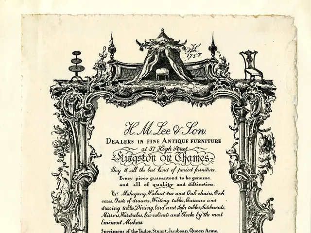 The image shows an old book with a picture of a man in a suit and tie, surrounded by a frame. The...