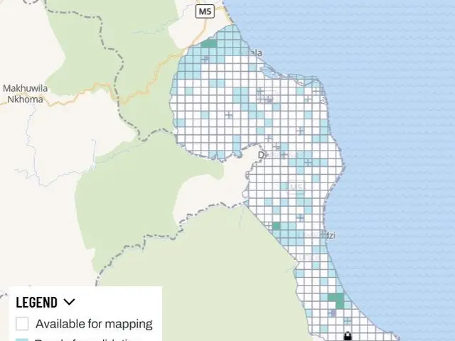 The image shows a map of the city of Nairobi, Kenya, with text indicating the location of the...