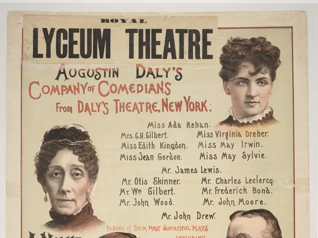The image shows a poster for the Lyceum Theatre's production of Nancy and Co. The poster features...