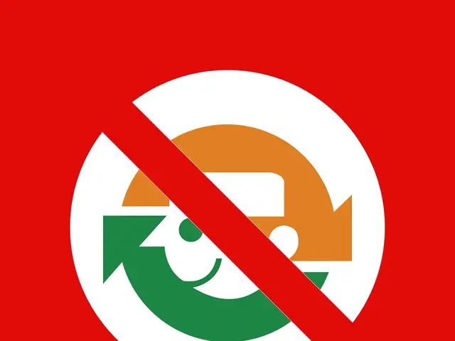 The image shows a red and white sign with an arrow pointing to the right, set against a white...