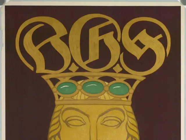 The image shows a poster advertising the Bavarian Beer Festival in Munich, Germany. It features a...