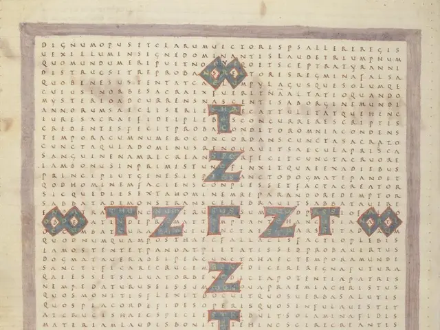 The image shows a page from a book with a crossword puzzle on it. The paper is filled with text and...