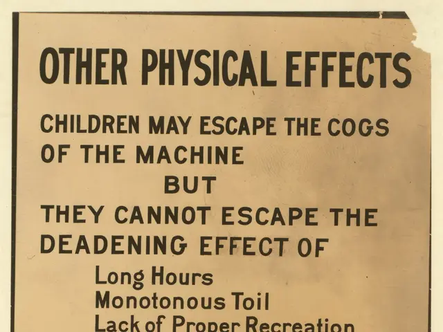 The image shows a poster with two boys standing side by side, each with a human face. The poster...