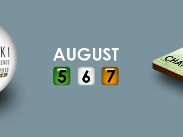 The image shows a logo with the words "WIKI Conference India 2016" and the date "August 5-7, 2016"...