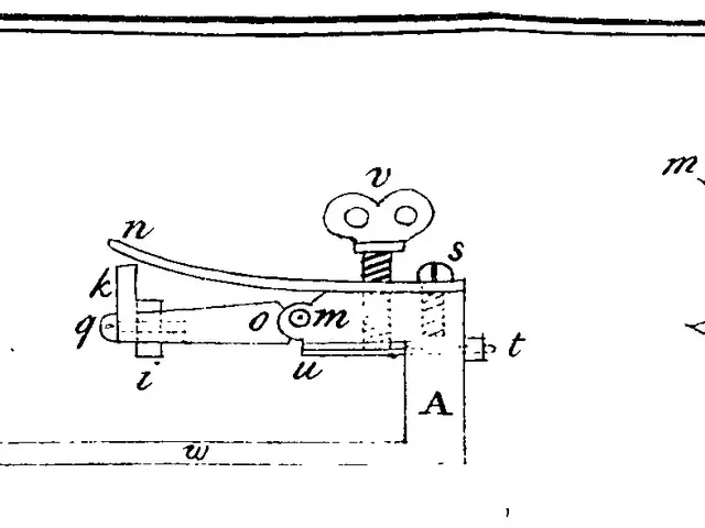 The image shows a patent drawing of a device with a camera attached to it. The drawing is on a...