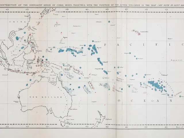 The image shows an open book with a map of the world on it, depicting the distribution of the...