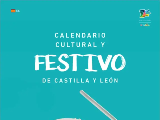 The image shows a poster for the Castilla y Leon Festival, featuring a drum and text. The poster is...