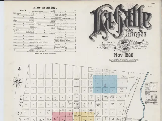The image shows an old map of the city of Nashville, Tennessee from 1888. It is a detailed map with...