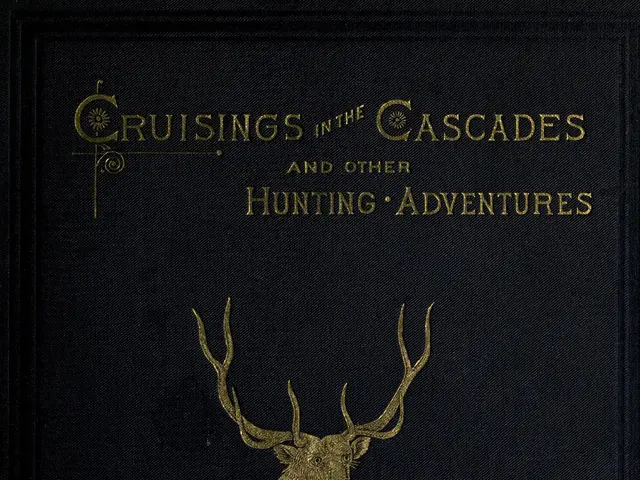 The image shows a book with a picture of a deer on the cover and the words "Cruises in the Cascades...