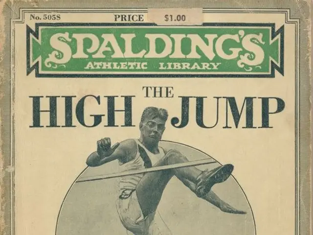 The image shows a book titled "The High Jump" by R.L. Templeton, published by Spalding's Athletic...