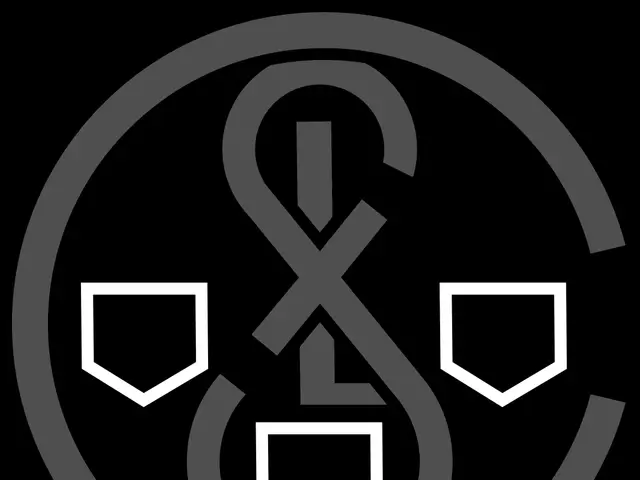 The image shows a black and white logo with an anchor in the middle, which is the logo of the Real...