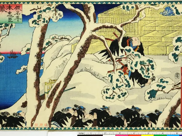 The image shows Utagawa Kunisada Toyokuni III/Kuniyoshi Toyokubi III from the series Fifty-Three...
