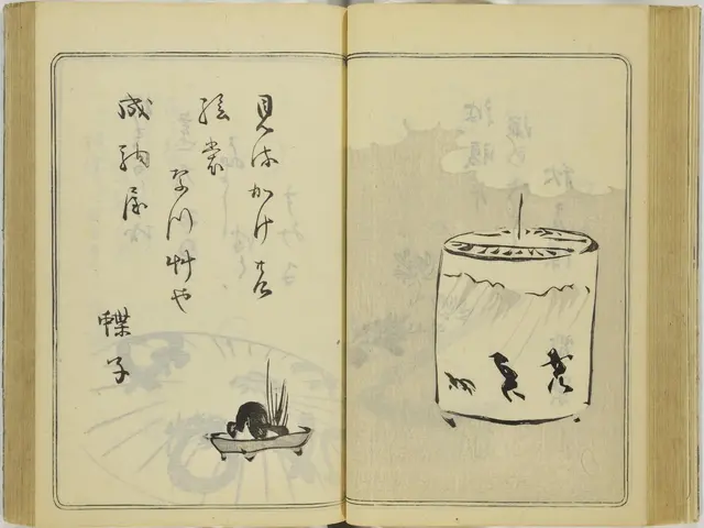 The image shows an open book with Chinese writing and a drawing on it. The book is titled "The Book...