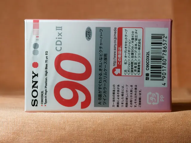 The image shows a pink and white box with the words "Sony CDX-II" written on it, sitting on top of...