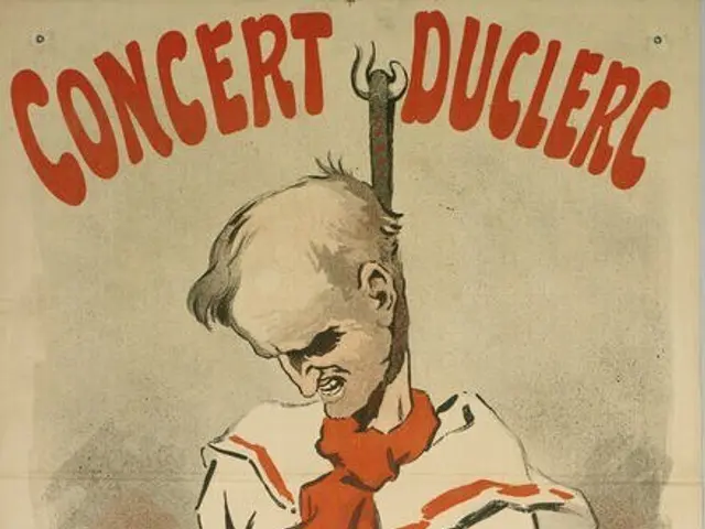 The image shows a poster advertising a concert at the Fontaine in Paris, France. It features a...