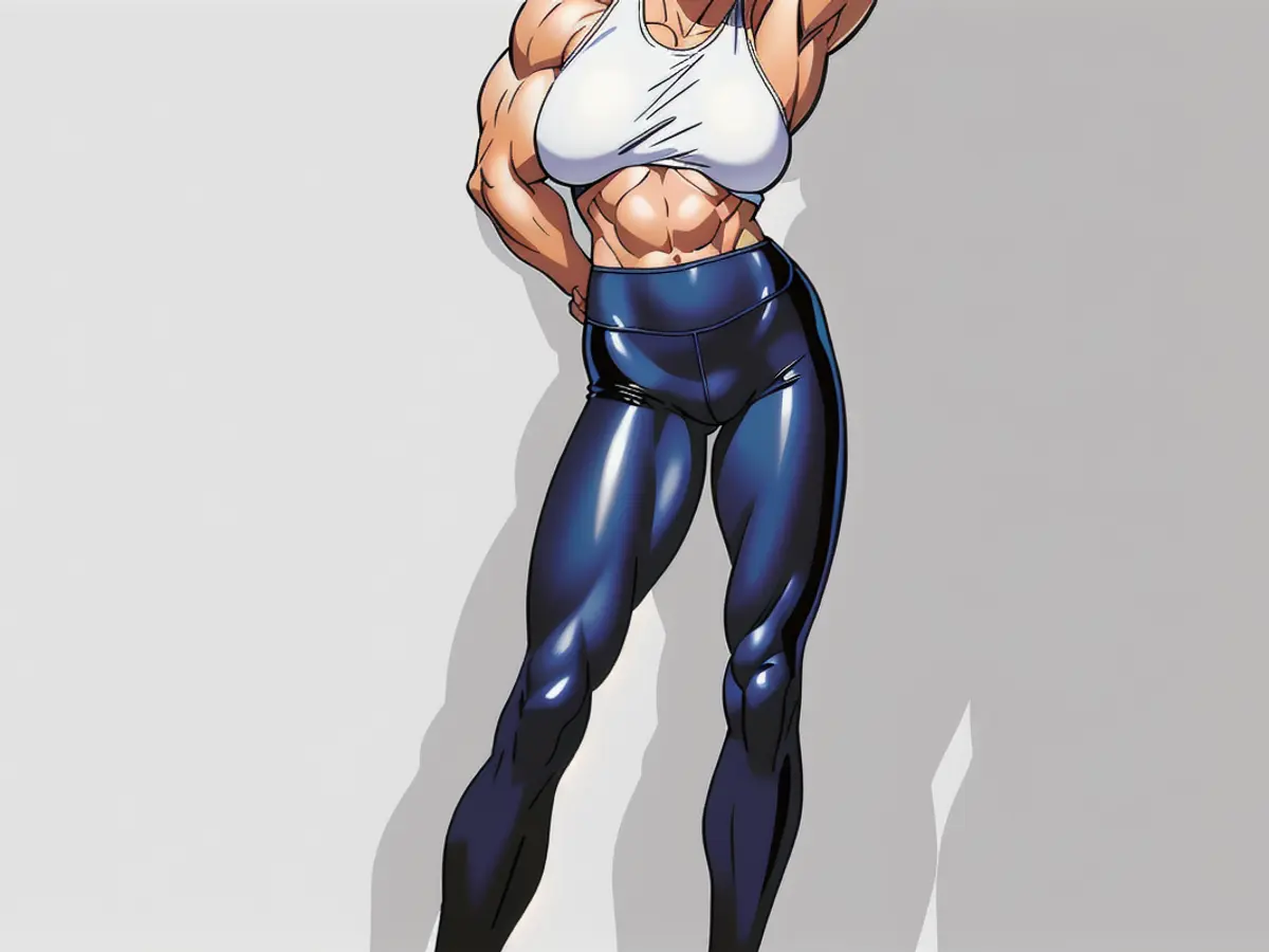 Individual sporting imitation leather leggings in fashion choice. Individual sporting imitation leather leggings.