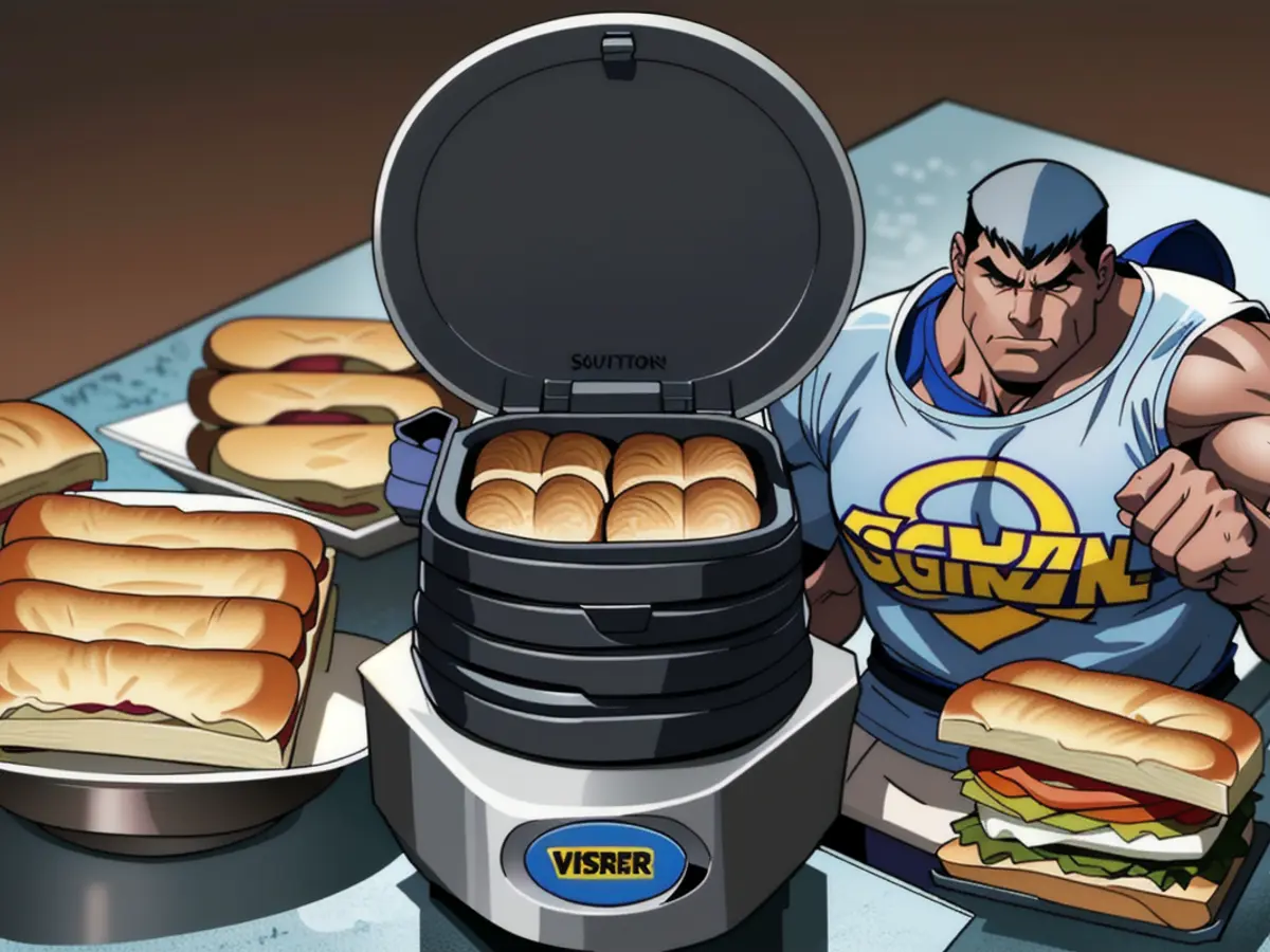 Three-compartment device designed for toast and filling arrangement in sandwich creations