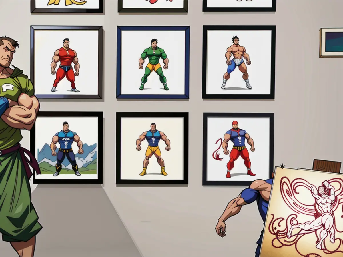 Nine vibrant images artfully displayed in a layout resembling a gallery wall Nine vibrant photos exhibited in a cluster on the wall