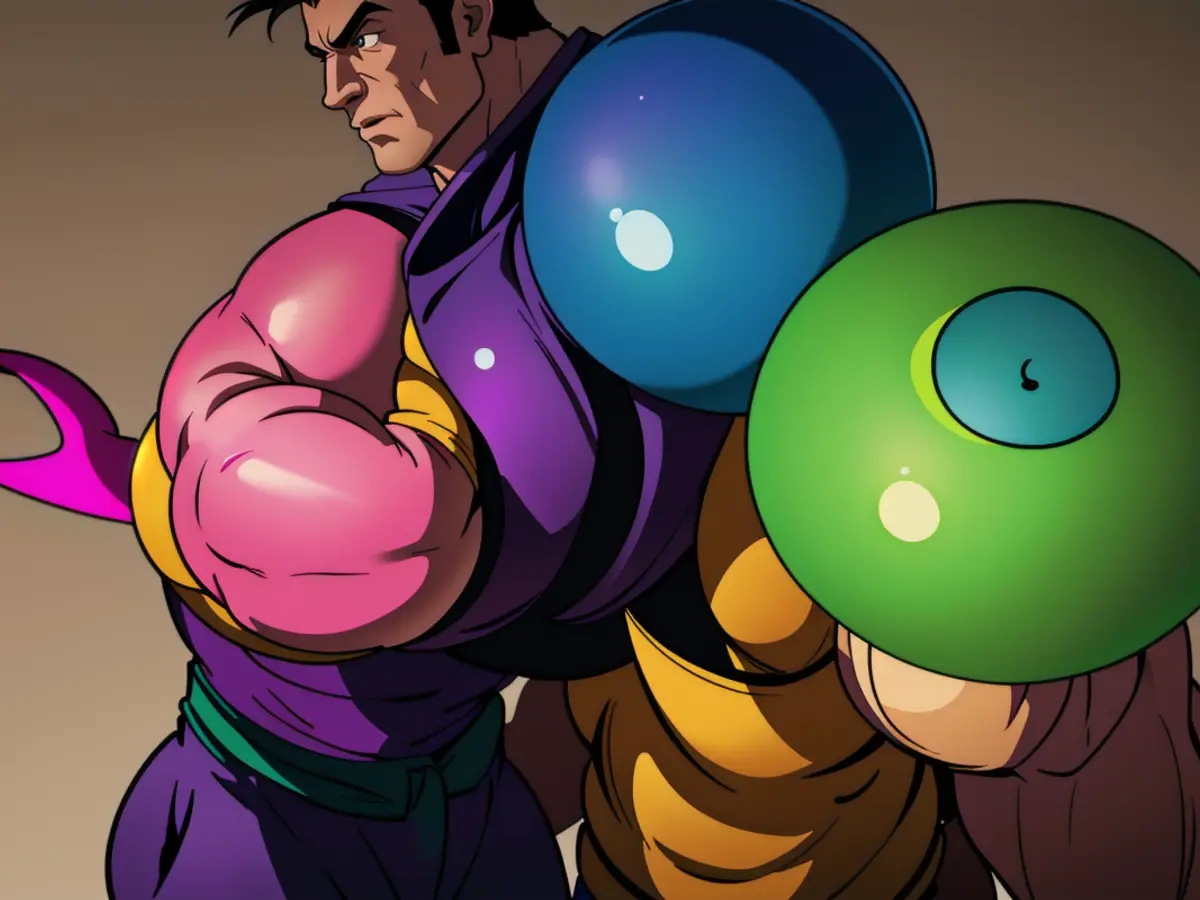 Blogger Holds Collection of Multi-Colored Balls: Pink, Purple, Orange, Yellow, Green, and Blue Reviewer Clutches Diverse Assortment of Hued Balls: Pink, Purple, Orange, Yellow, Green, and Blue