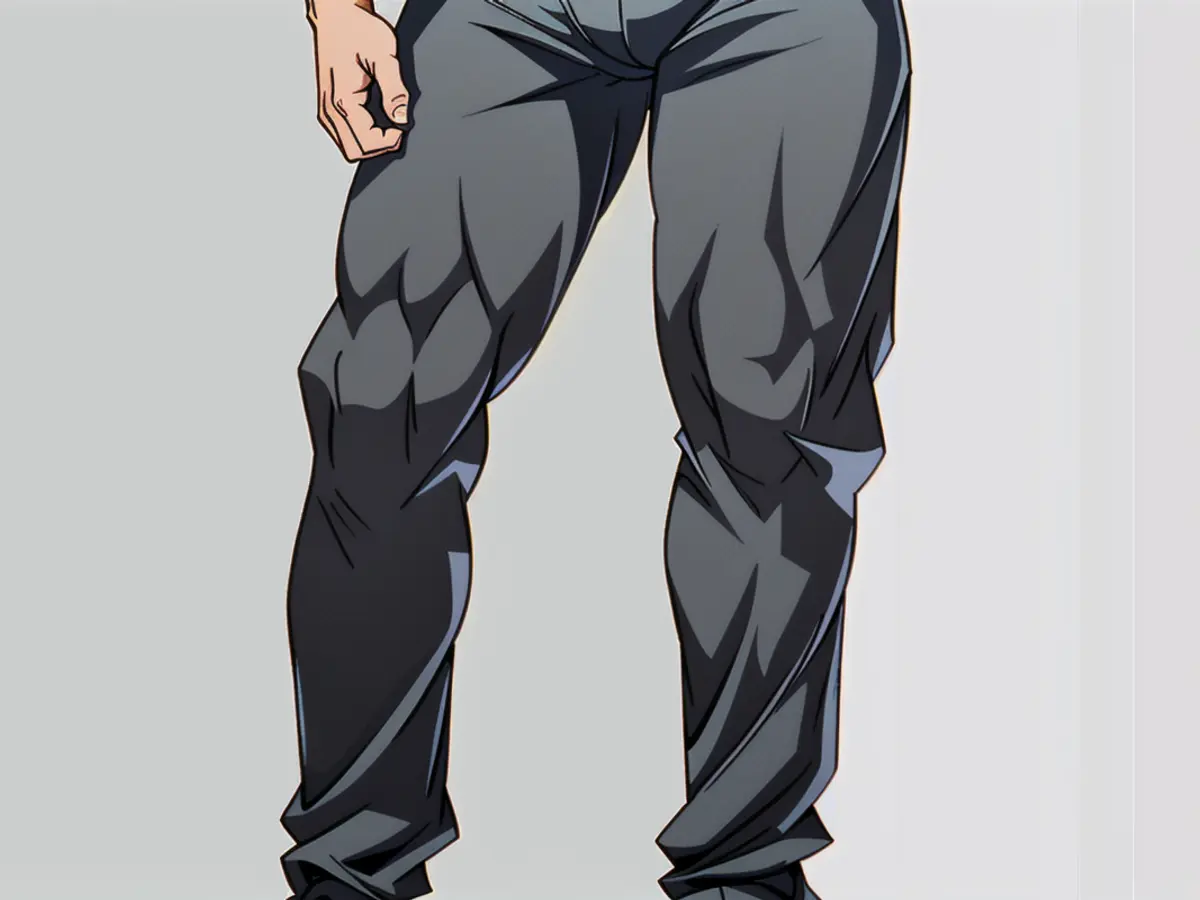 Comfortable grey sweatpants duo available. A set of gray athletic pants