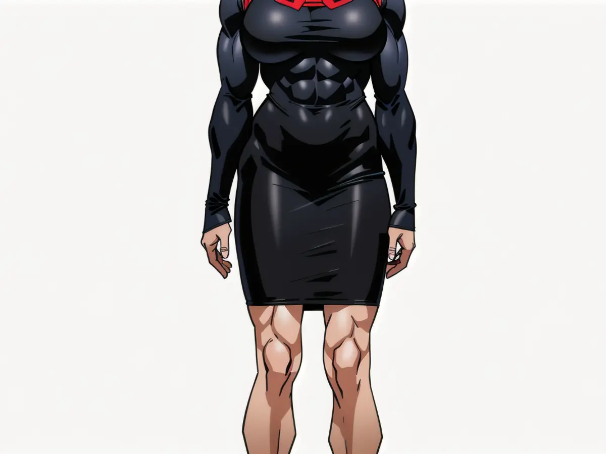 Model showcases a long-sleeved black dress featuring cutouts. Model showcasing a long-sleeved black dress with cutouts