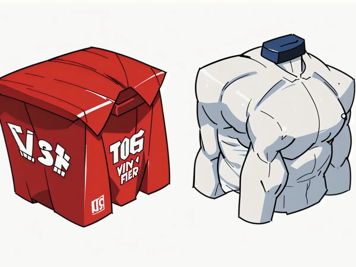 Two Kitchen Timers, One Each Red and White, Set for 30 and 10 Minutes Respectively Red and White Cube-Shaped Kitchen Timers Set for 30 and 10 Minutes Respectively