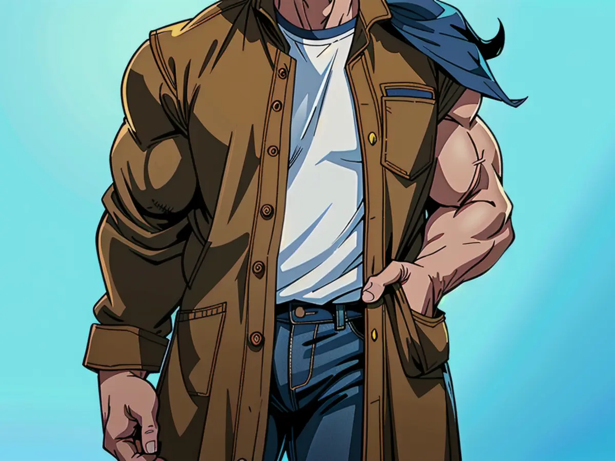 Amazon jacket donned by fashion model