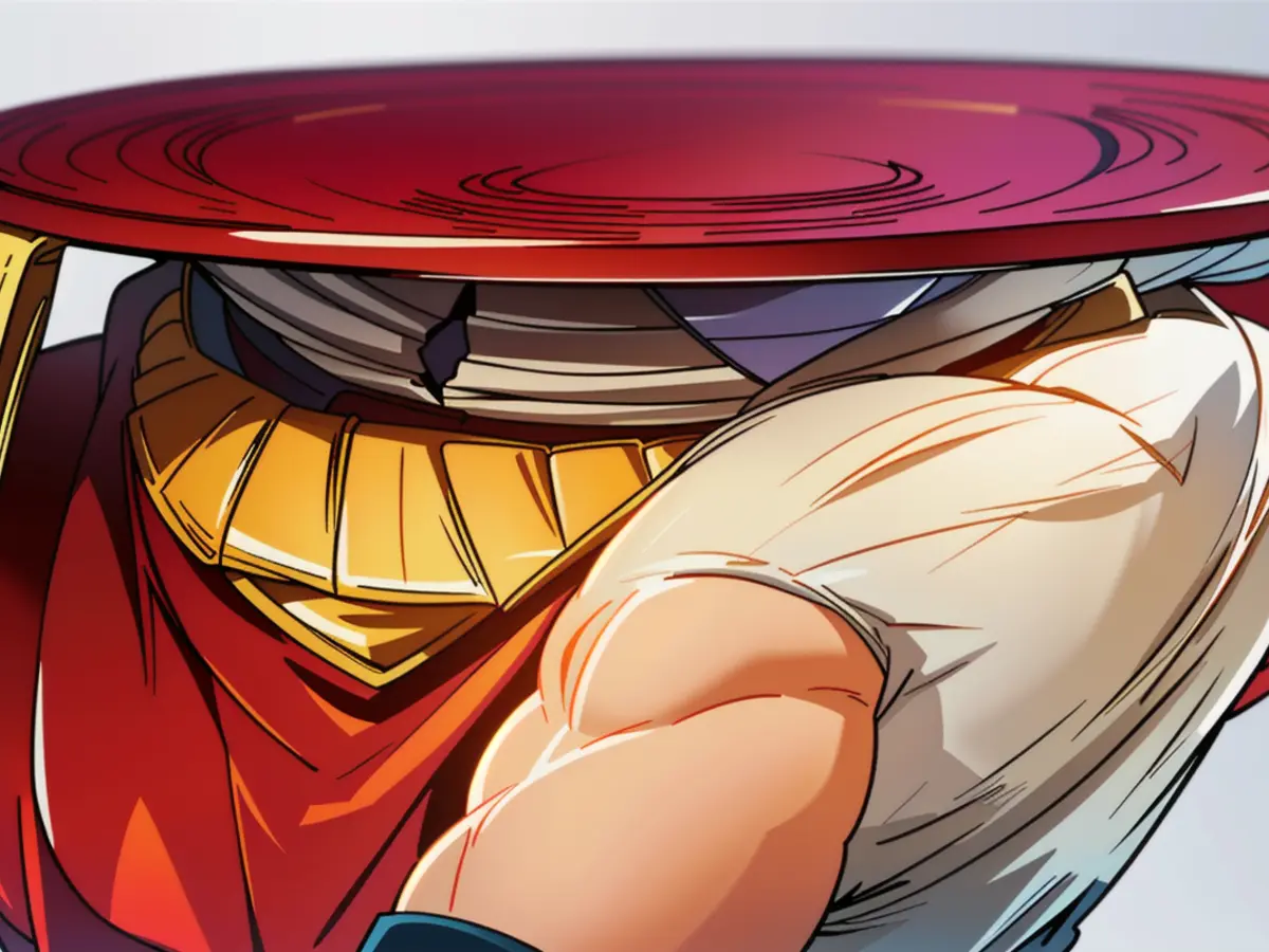 Hands clutching the bowls' rims, one adorned with a sizeable lid and the other with a smaller one. Hands clutching the sides of a bowl, each gripping a hefty lid; the container is adorned with a smaller covering.