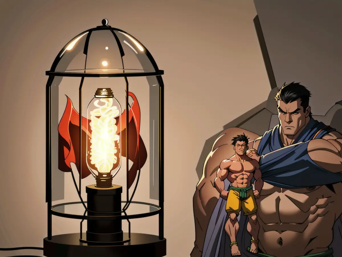 Table lamp featuring an Edison-style bulb encased within a black cage-like structure Table lamp featuring an Edison-style bulb inside a black mesh enclosure