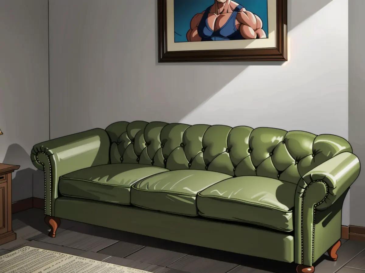 Curved-armed grey velvet sofa, adorned with nail head trim details. Curved-armrest grey velvet couch adorned with nail head trim details.