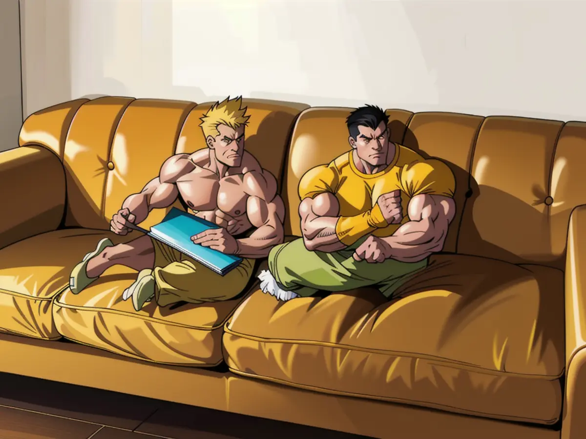 Cushioned yellow velvet couch, featuring arm padding. Cushioned armchair in a velvety mustard yellow hue.