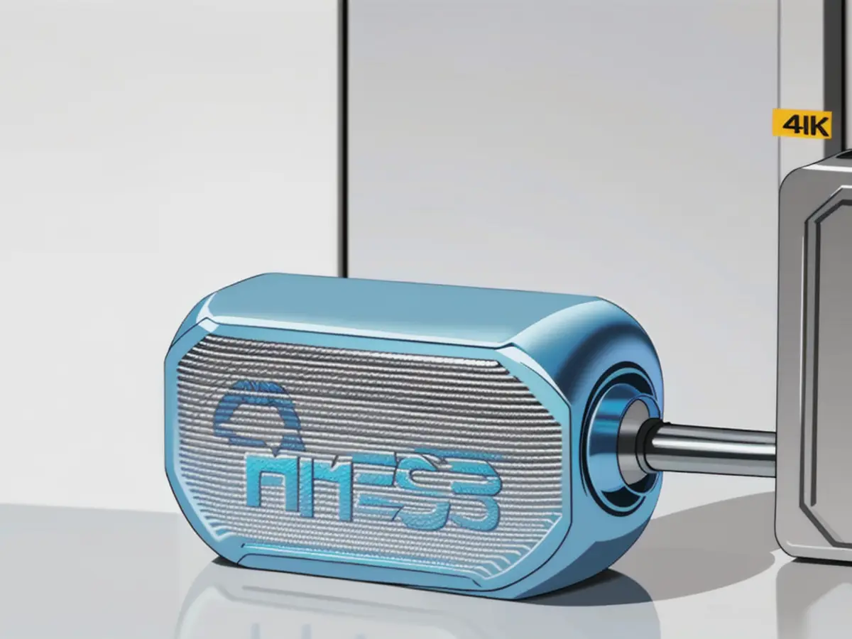 Compact, Pill-Shaped Speaker in Light Blue with a Hanging Loop