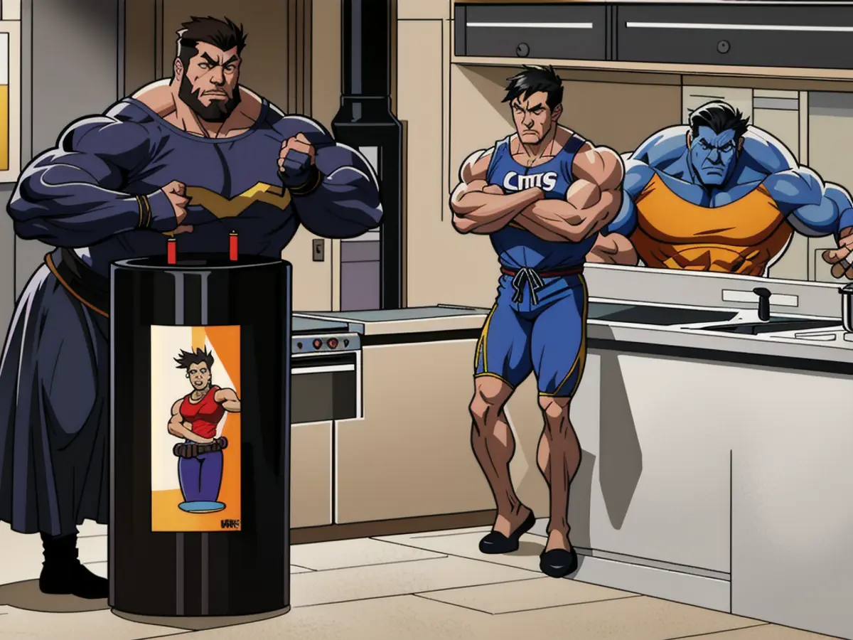 Kitchen Counter Hosting Juice Extractor Kitchen counter houses a fruit press machine