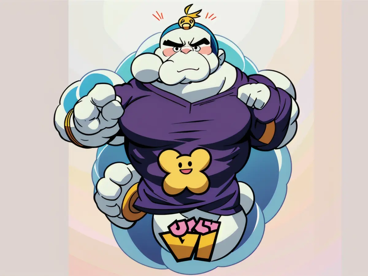 Sticker Design: Creative rendition of the Drifloon Pokémon character. Sticky representation depicting the creature Drifloon.