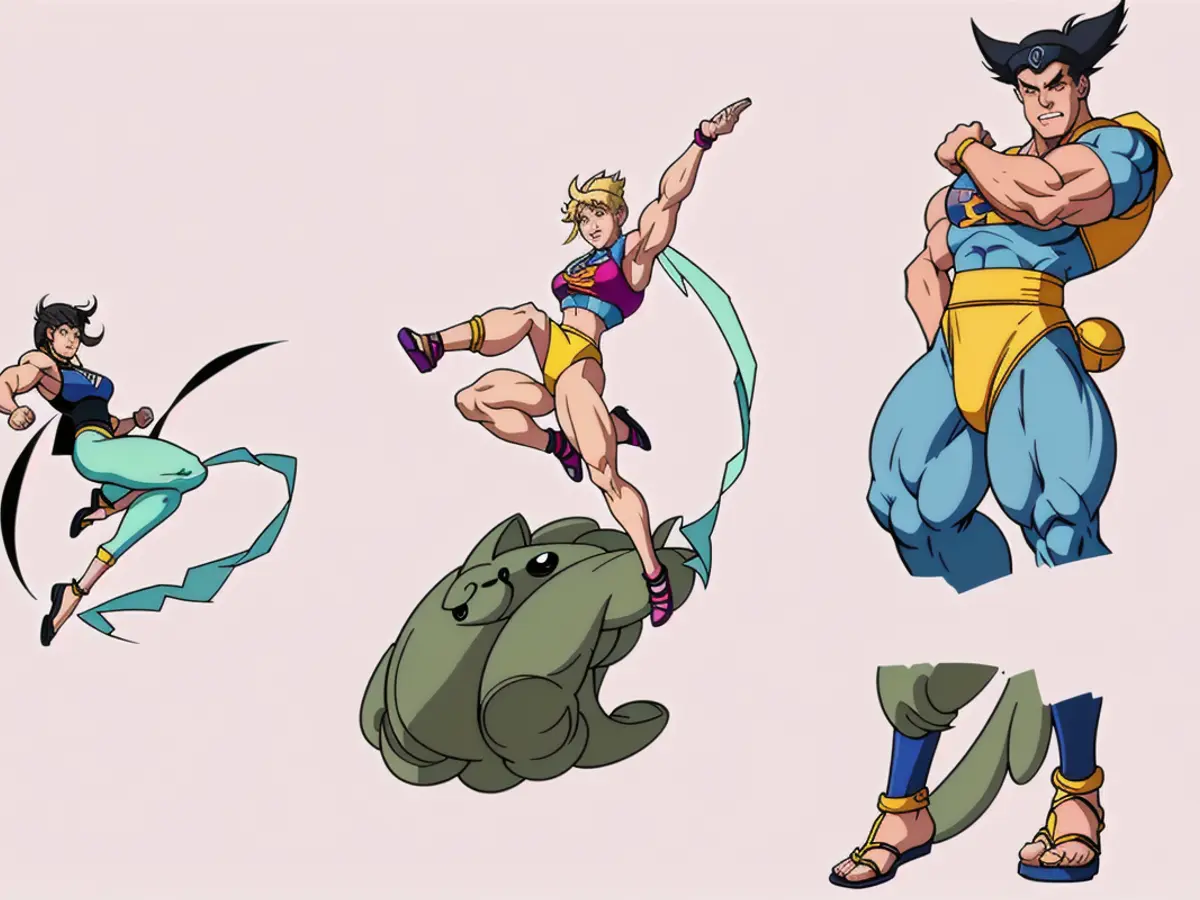 Feline and rabbit creatures sporting Sailor Moon and Naruto attire. Feline and Lagomorph Donned Sailor Moon and Naruto Cosplay Costumes