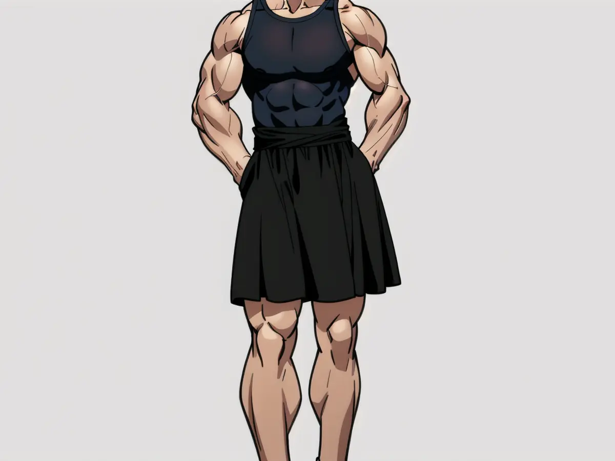 Individual adorned in a black mini dress. Individual donning a black mini sundress outfit.