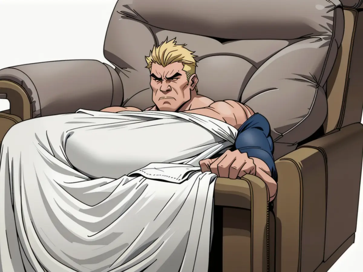 White-covered plush armchair, embellished with footrest decoration and a seated stuffed lion, showing off a quilted design. Soft, quilted armchair adorned with a white cover, showcasing a miniature plush lion on its chair, the footrest adorned as well.