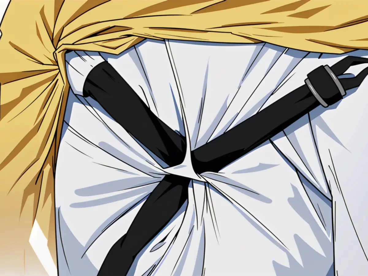 Matthew-style clips, possessing a three-segment design resembling an overall belt loop, securing a fitted bedsheet beneath a mattress's edge. The mysterious three-pronged straps, reminiscent of a worker's overalls, are found keeping a fitted sheet securely in place beneath a mattress.