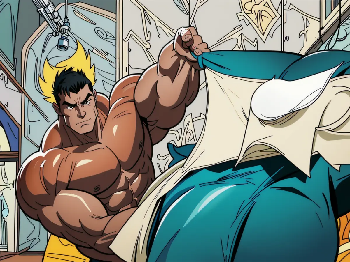 Displayed wallpaper in a personal sleeping quarters