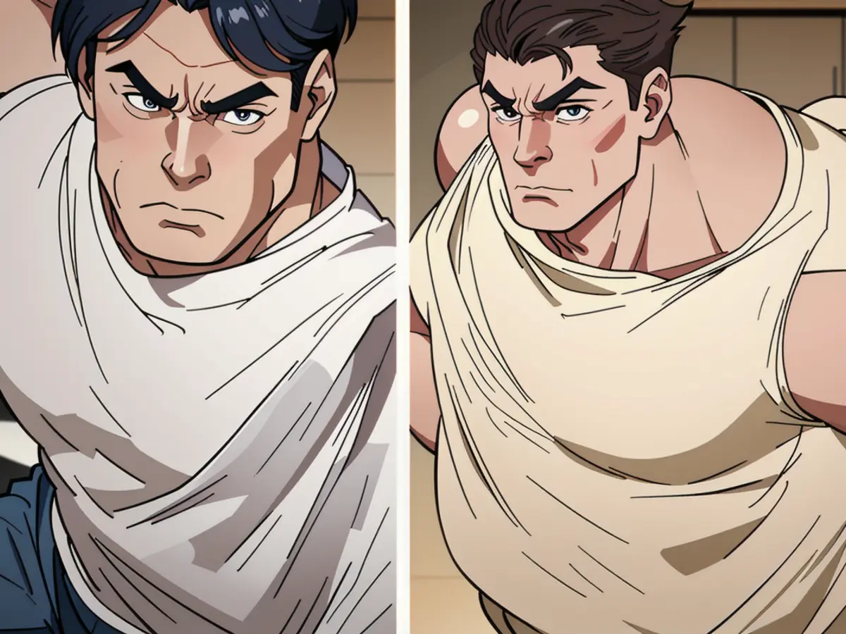Eye bag reduction over timeline: Pre-reviewer versus post-reviewer images reveal diminished under-eye bags. Transformation of reviewer's appearance: Magnificent vanishing of eye bags over prolonged period.