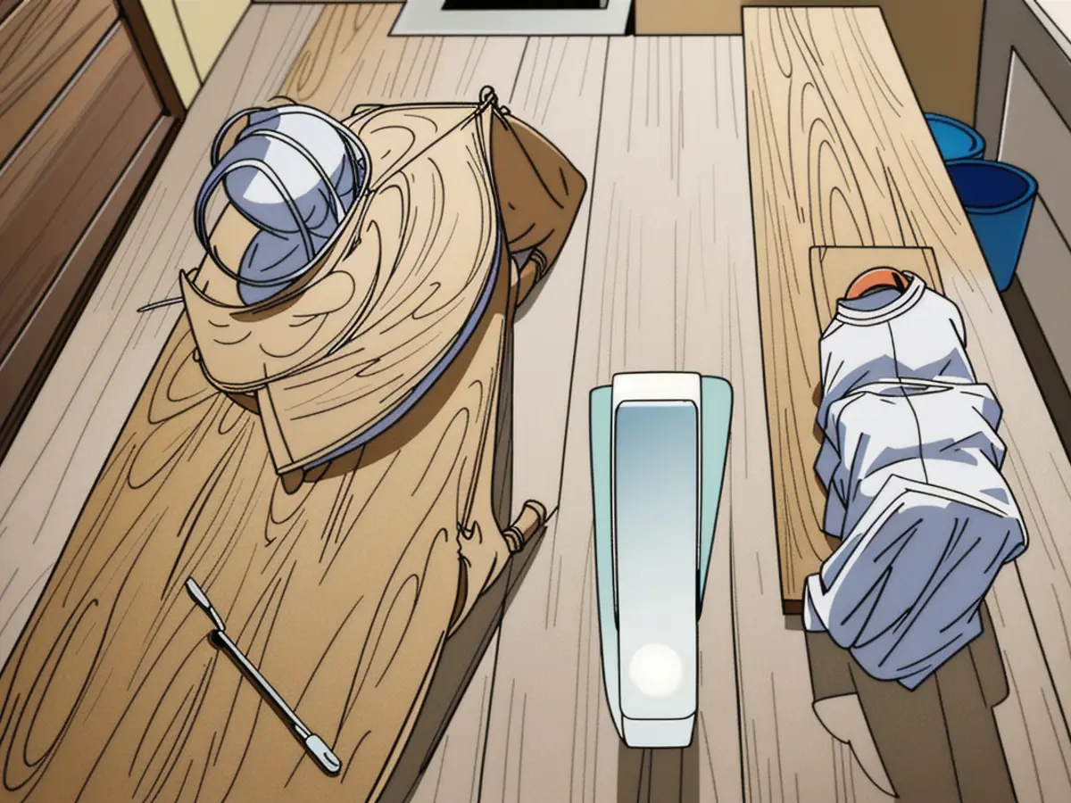 Image depicts a polished kitchen counter after thorough cleaning