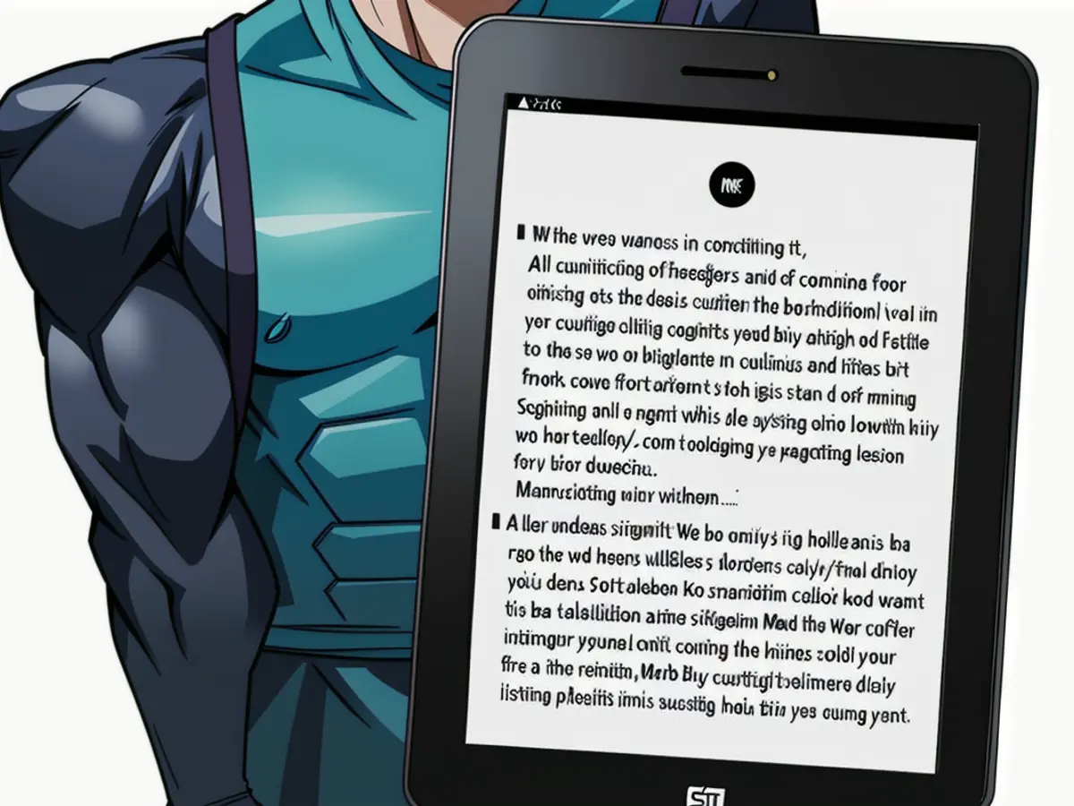 Digital reading device with e-ink screen for downloading and reading books electronically Tablet with e-book reading capabilities