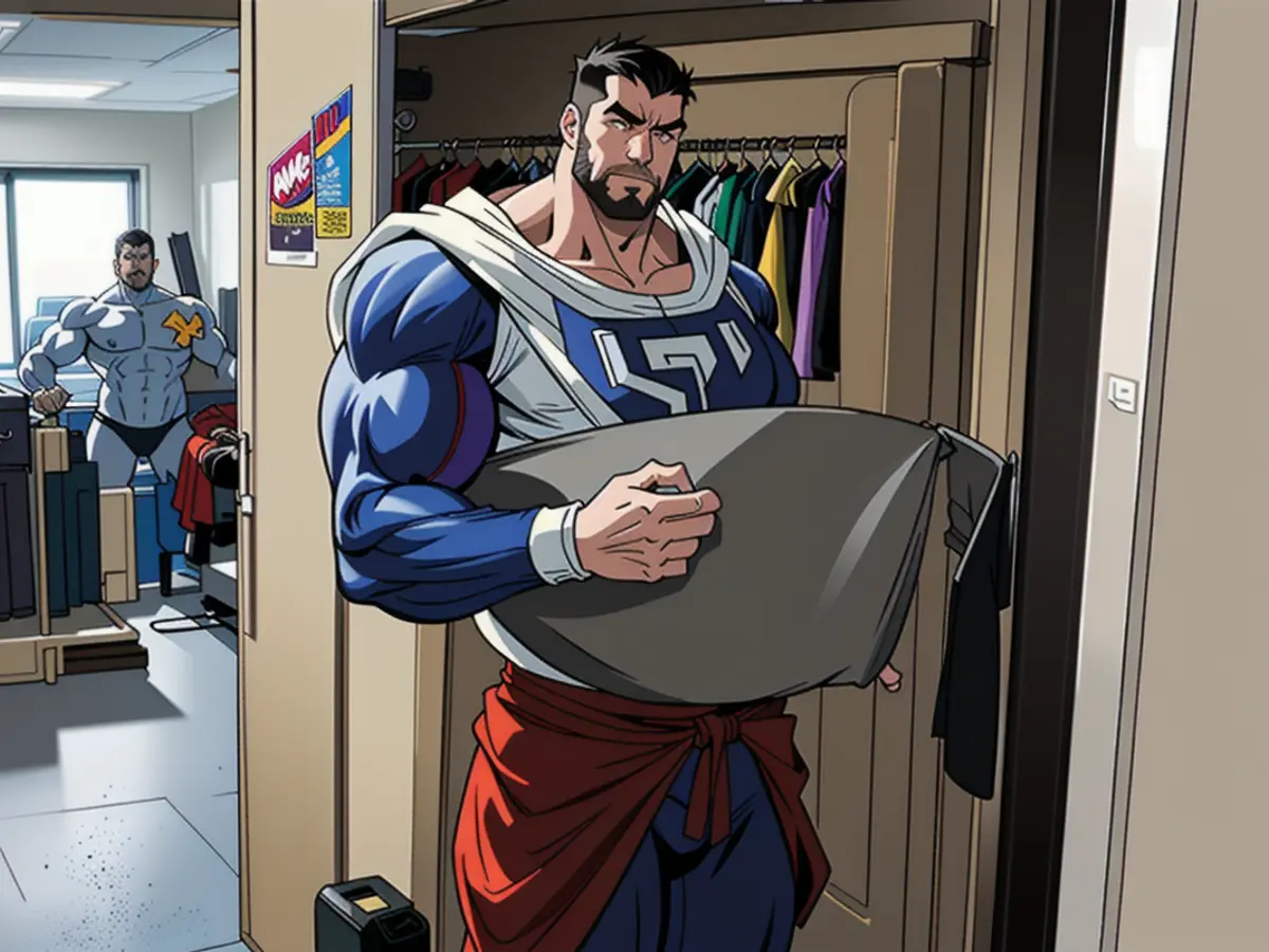 Overflowing writer's wardrobe with cold-weather apparel Stuffed Winter Attire Found in Writer's Closet