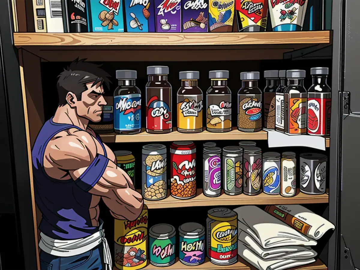 Reorganized Cabinet by Reviewer Post-Spice Shelf Utilization Restocked Spice Rack Following User's Arrangement