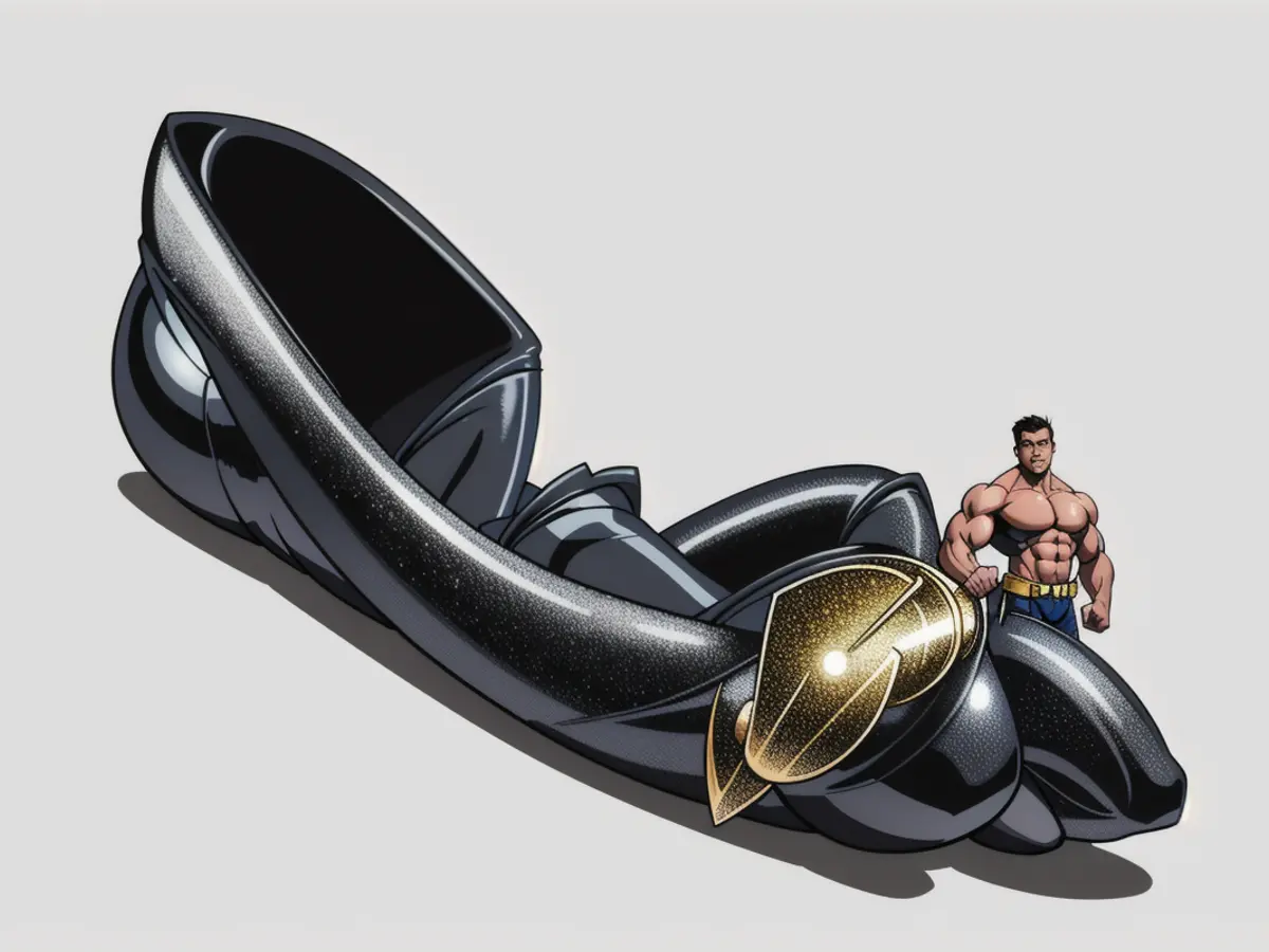 Silver-accented ballet flats in black featuring a shimmering bow embellishment
