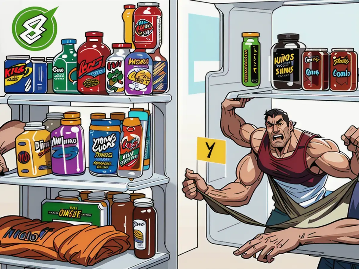Nine Transparent Storage Containers Suitable for Refrigerator Organization Nine see-through containers designed for refrigerator organization