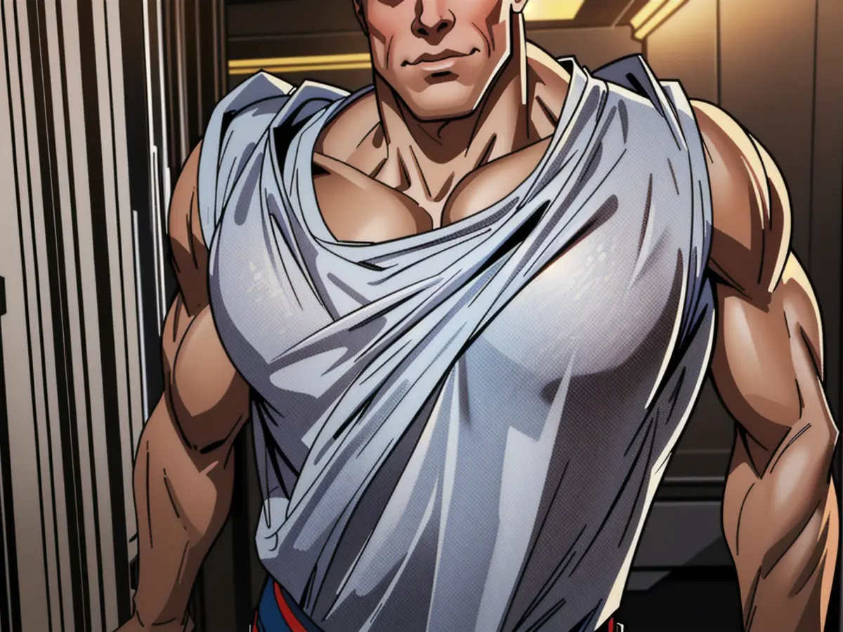 Critic sporting a revealing, backless outfit, with an emphasis on ample cleavage allegedly enhanced by undergarments. Evaluator clad in a revealing, backless top, highlighting a biennial enhancement of their breast profile.
